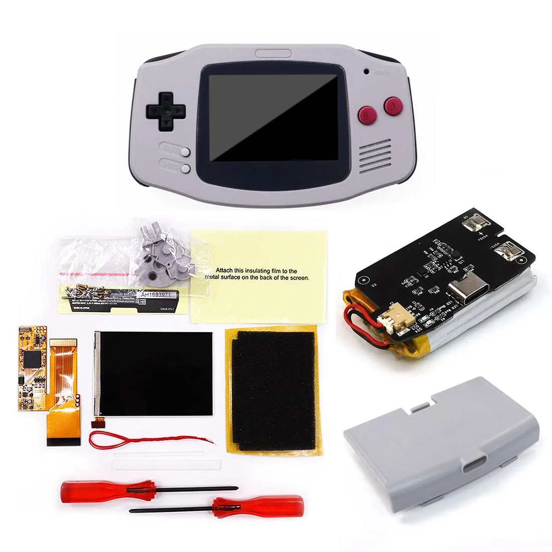 ゲームボーイアドバンス - ゲームボーイアドバンスバックライトIPSv2キット S15ae9abe30524475a13fc27d291f1