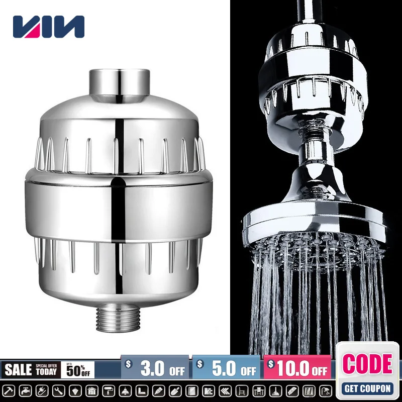 1pc Pure Carbon Shower Water Filter Remove Chlorine Heavy Metals