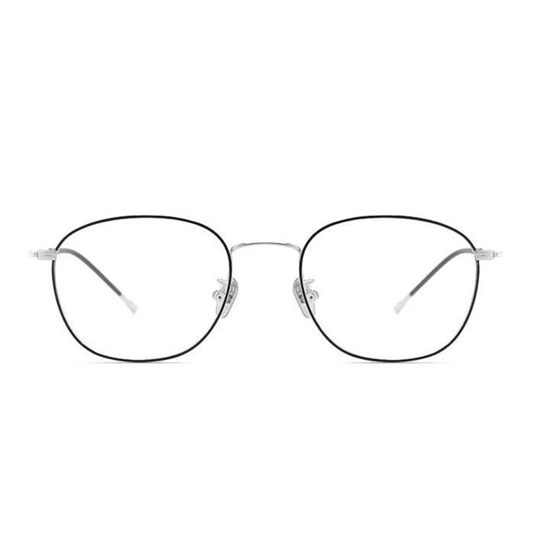 Metal Anti-blue Light Computer Glasses Women Men 1.56 Aspherical Myopia Lens Prescription Eyeglasses 0 -0.5 -0.75 -1.0 To -6.0 2