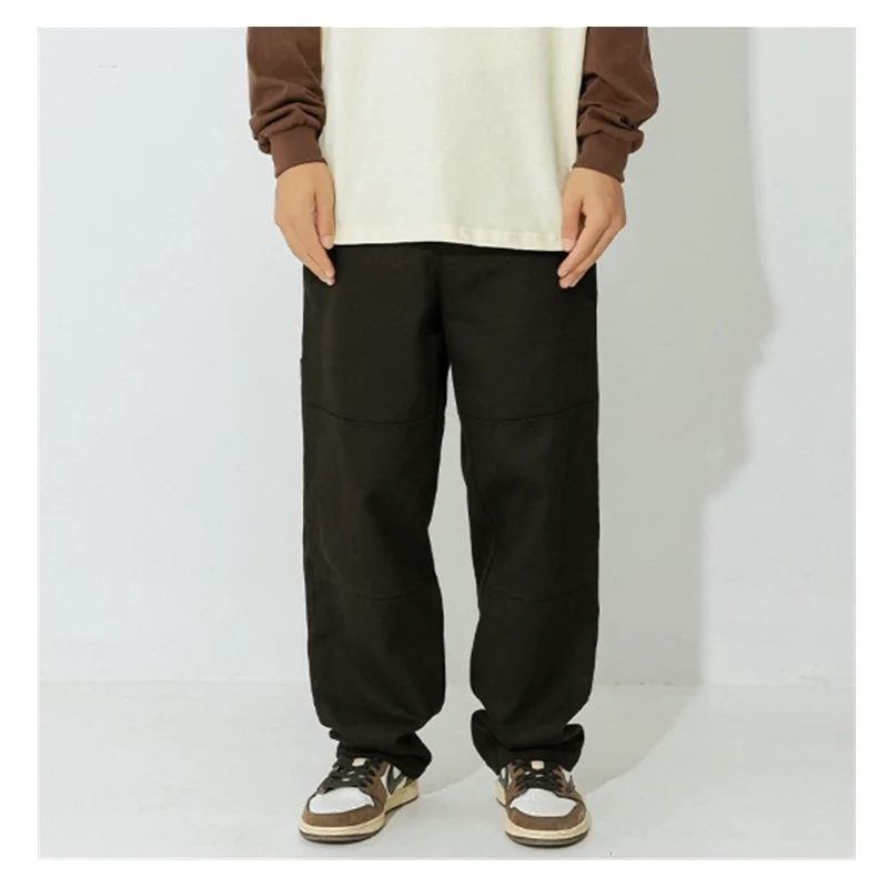 Vintage Washed Old Casual Pants for Men's Autumn and Winter New Side Pocket Design Loose Japanese Street Fashion Work Wear Pants