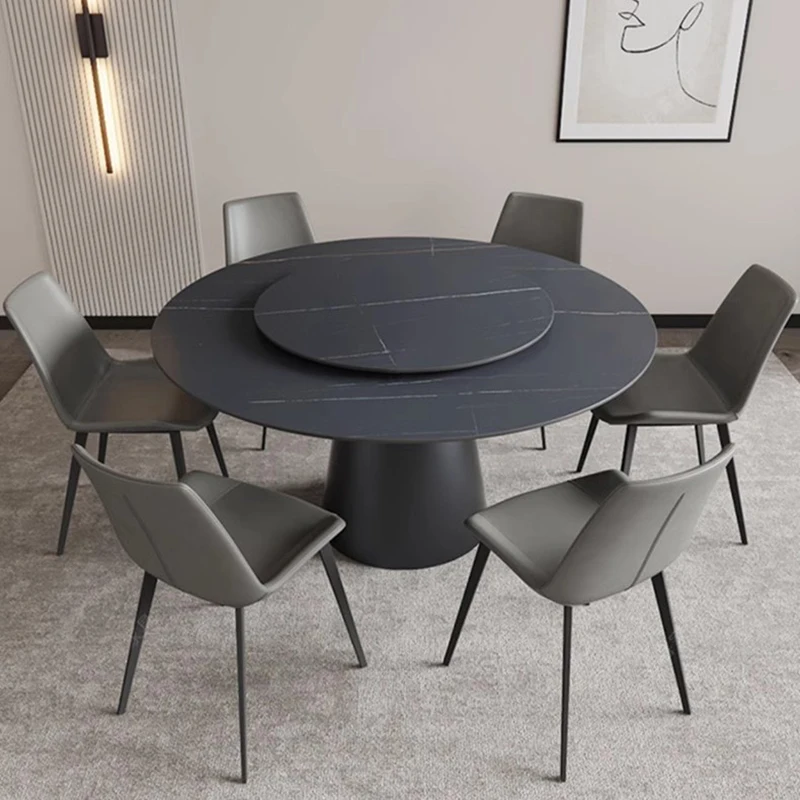 

Круглый акриловый обеденный стол, современный Овальный Обеденный Стол, скандинавский мраморный набор мебели для гостиной