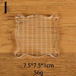 Clear Acrylic Stamp Block for DIY Scrapbooking and Decorative Handmade Projects (I)