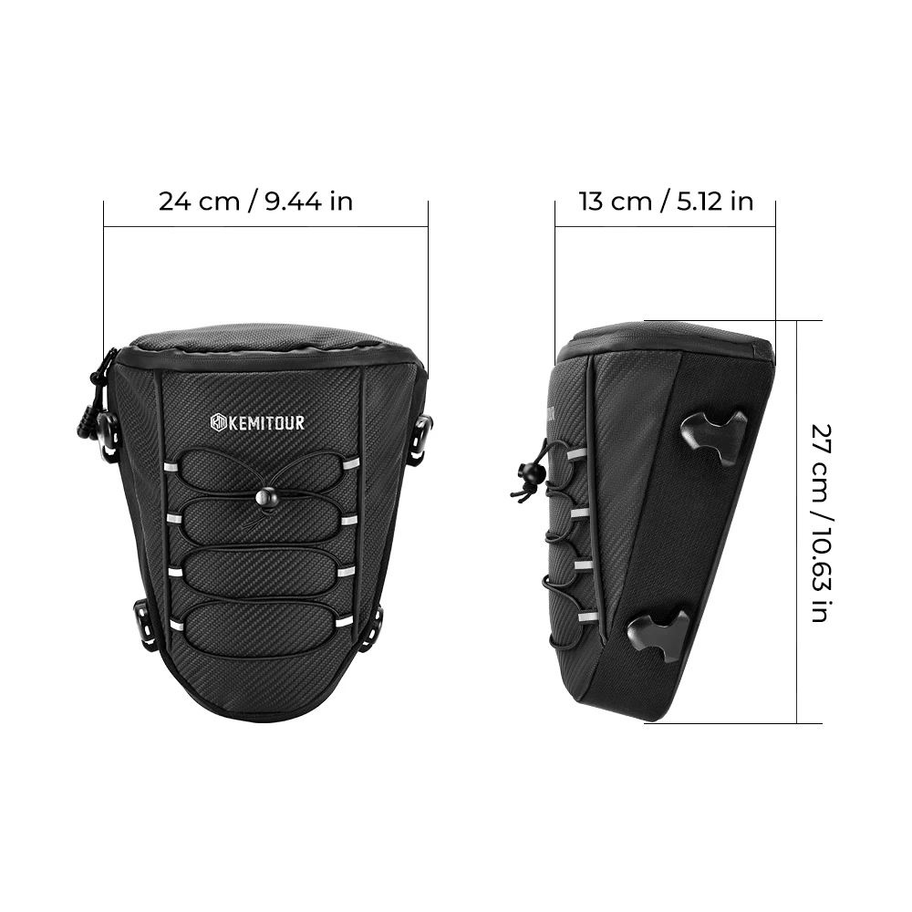 Motorcycle Sport Bike Tail Bag PVC Waterproof Rear Seat Storage Pack Universal for Outdoor Riding Touring Travel Luggage Bags 2