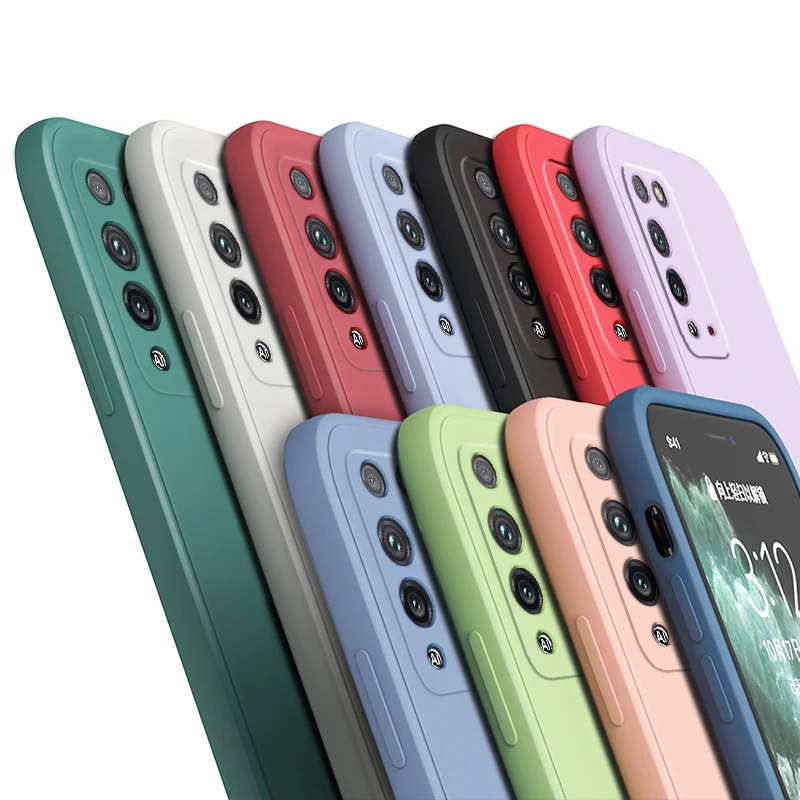 Vibrant Candy Solid Color Curly Wave Shockproof TPU Silicone Phone Case