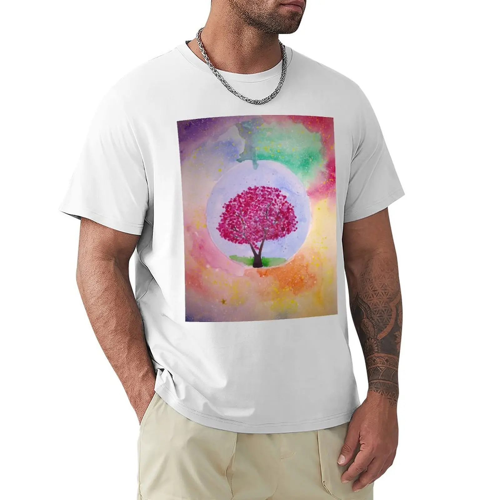

lonely tree T-Shirt hippie clothes summer tops oversizeds men t shirt