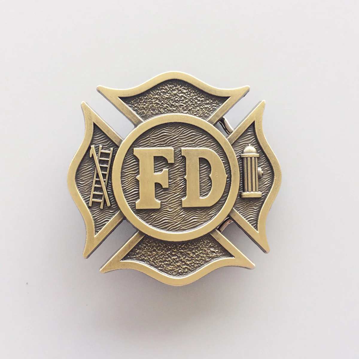 

New Vintage Broze Plated Fire Fighter Dept Classic Hero Belt Buckle also Stock in US BUCKLE-OC030AB Free Shipping