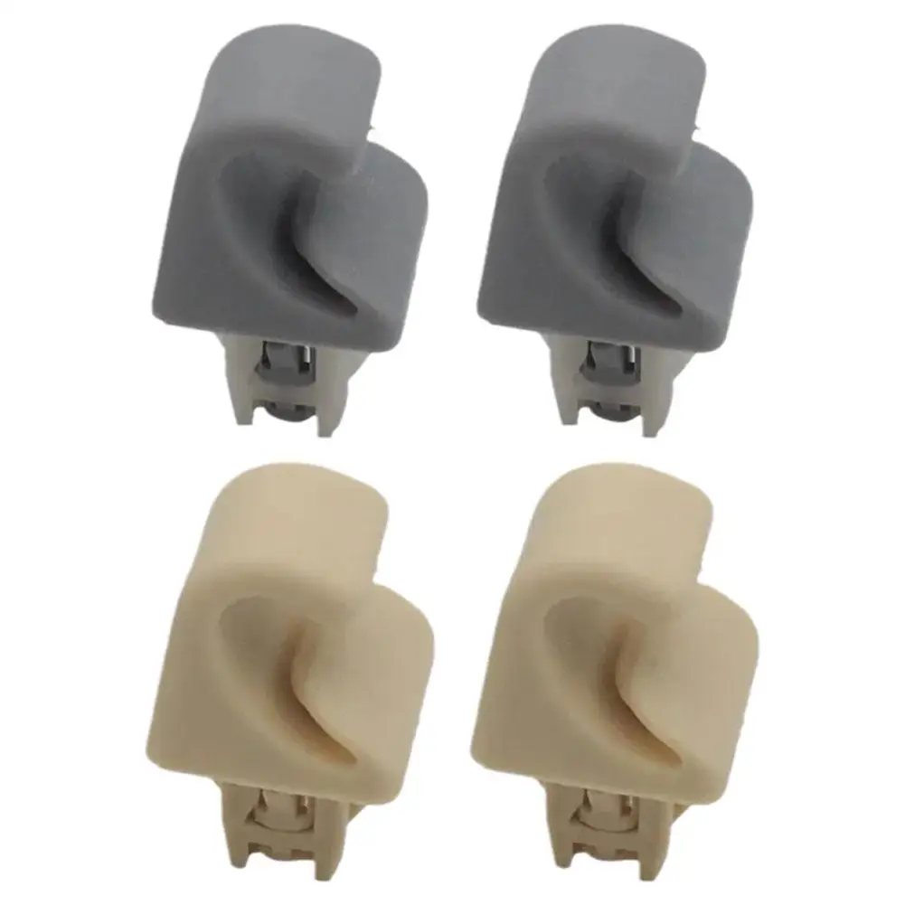 2 Stuks Auto Dak Zonneklep Gesp Clip Houder Haak Standaard Zonder Cover Voor Toyota Camry Corolla Beige/Grijze 74348-06030