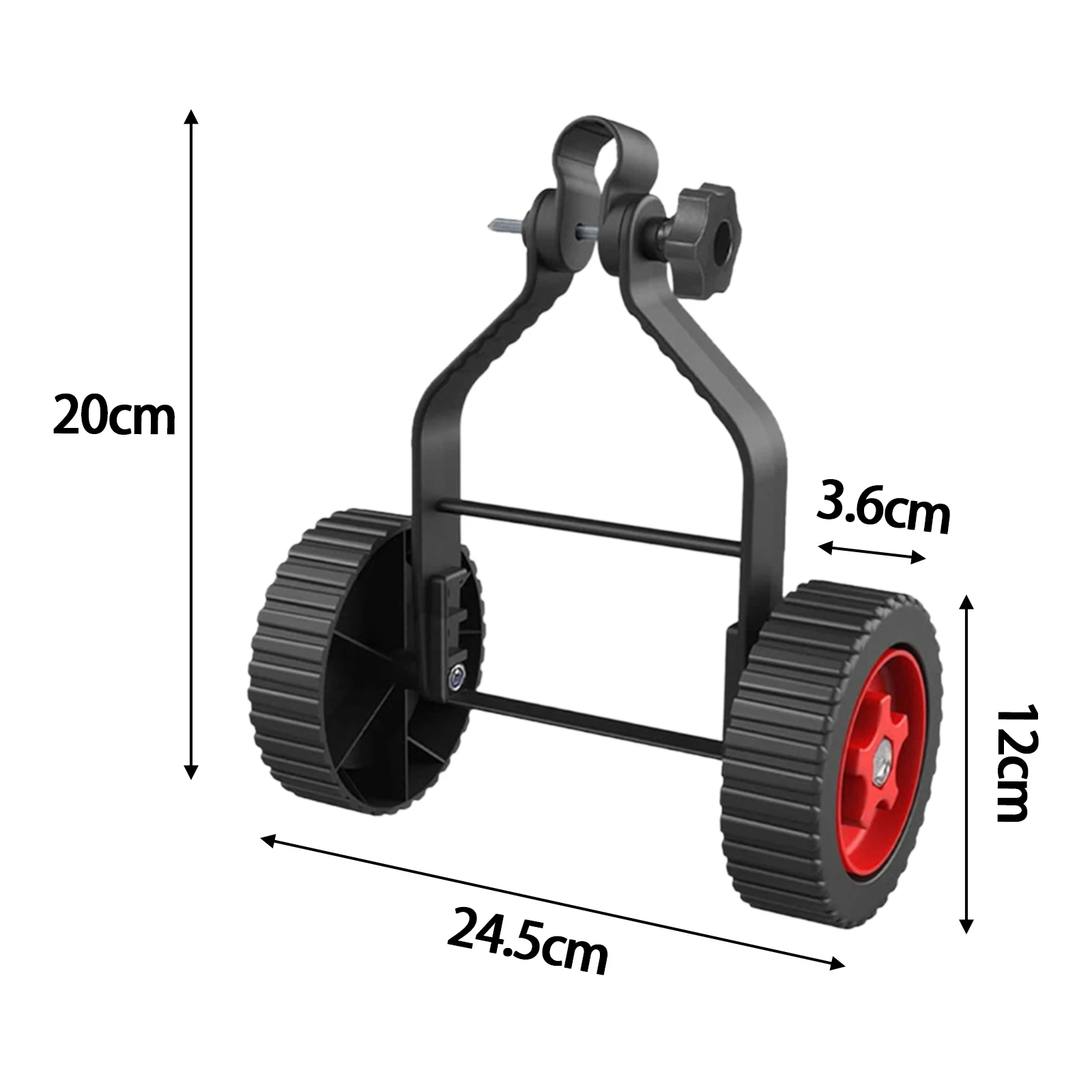 String Trimmer Rad befestigung Rad halterung verstellbare Rasenmäher Hilfs rad dreieckige Struktur für Cutter Ersatzteile