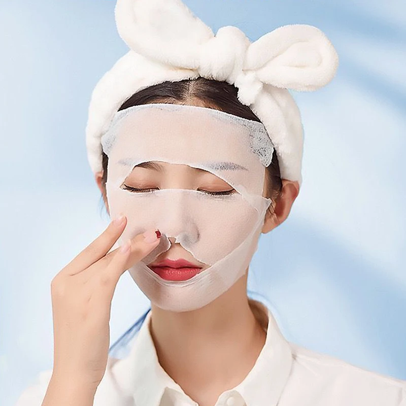Recycled Fiber Wet Compress Cotton Pads for Makeup and Face Care
