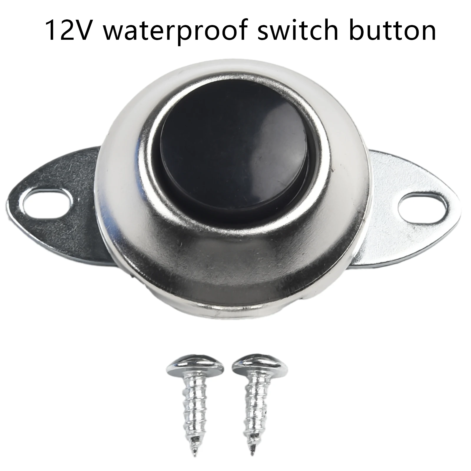 12V/24V Waterproof Switch Push Button Car Boat Track Horn Engine Switch Button Universal Auto Replacement Interior Parts