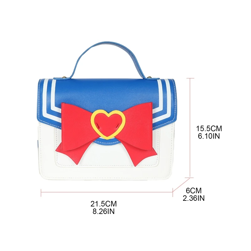 Women JK Uniform Bag Handbag Purse PU Leather Shoulder Crossbody Bag Tote Chain Satchel for Girls Gift