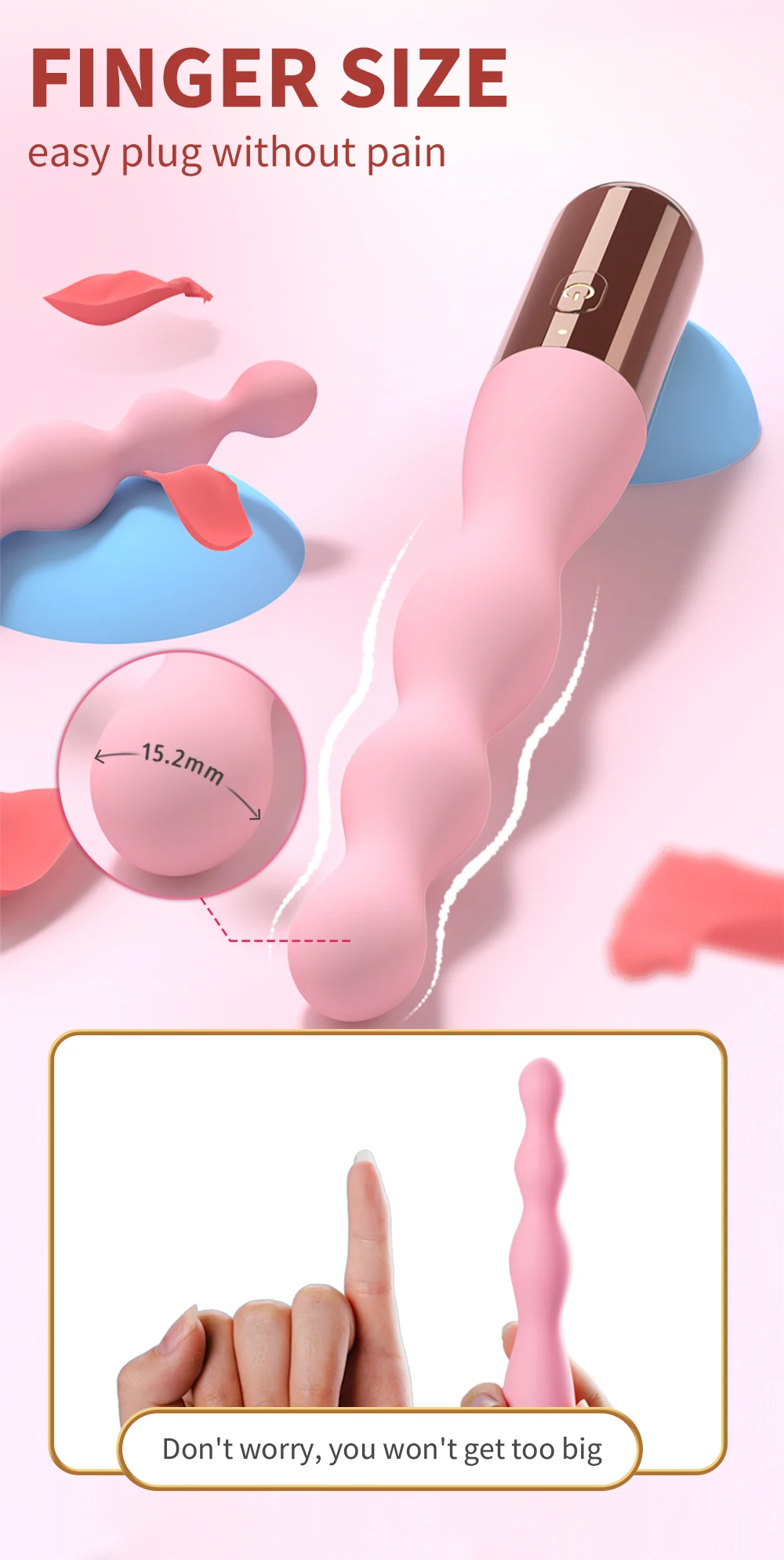 10 Frequency Silicone Backyard Bead vibrating Butt Plug G spot female masturbation vibrator Adults Products Sex Toys For Women