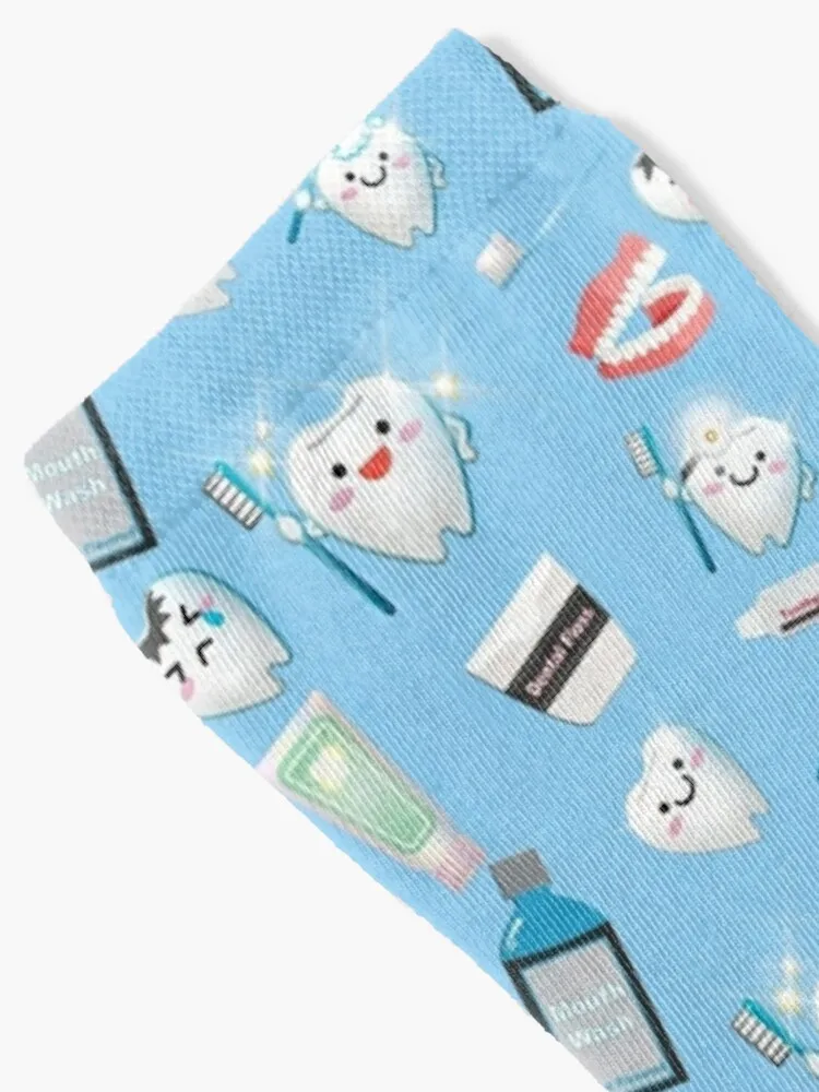 Рисунок 2 - Зубной узор синий фон носки мужские