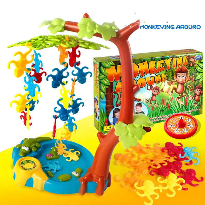 Kids Intelligence Board Game Balance Funny Monkey Climbing Tree