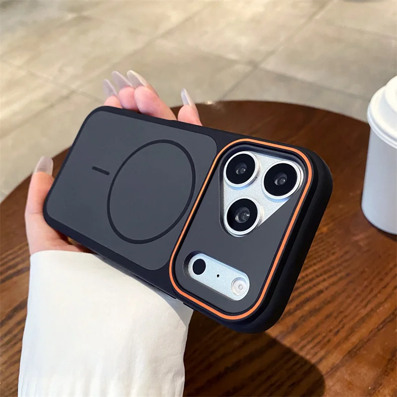 Luxury Matte Magnetic Wireless Charging Shockproof Phone Case