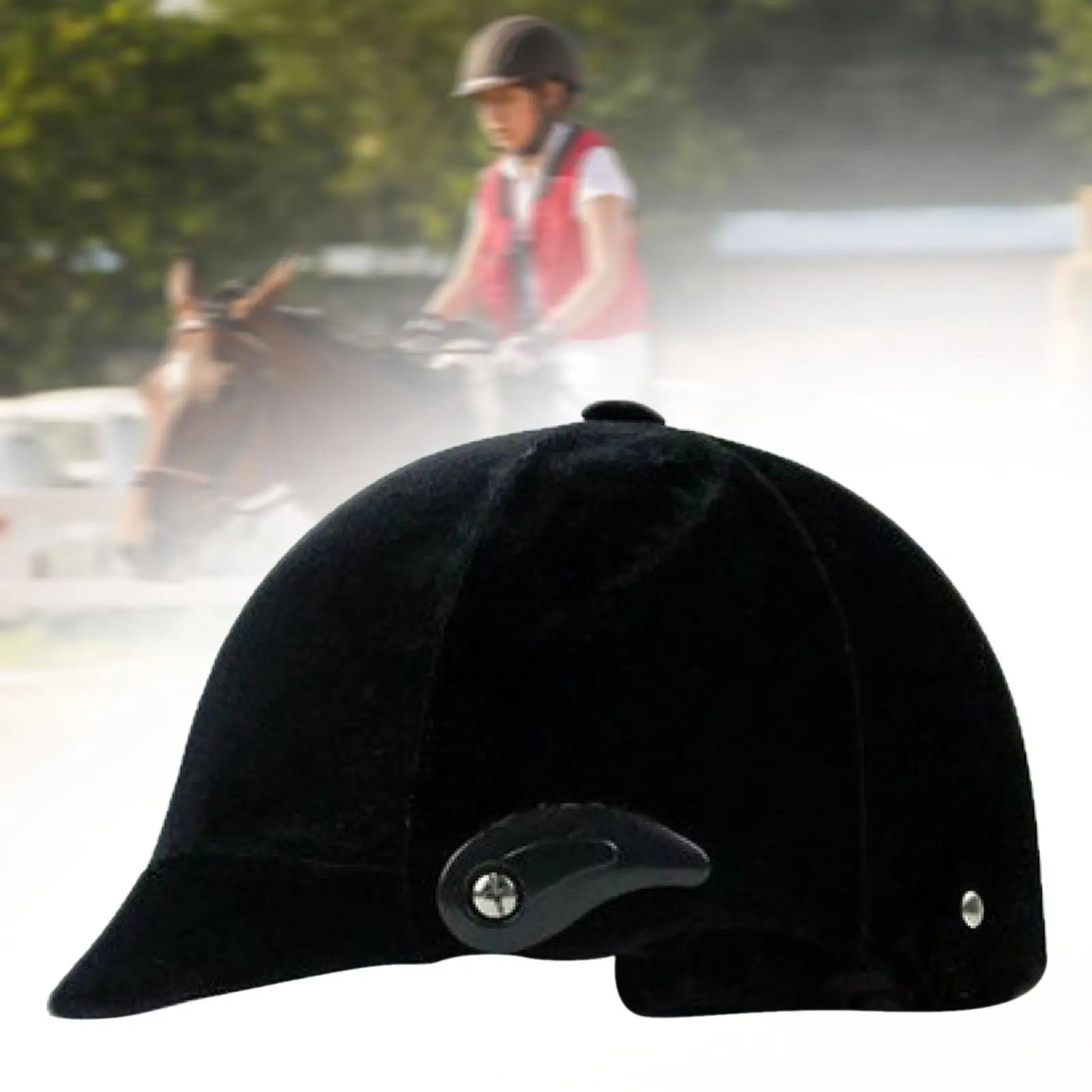 Equestrian Helmet Flannel Breathable Outdoor Sports Multifunction Gear Adjustable Comfortable Equestrian Hat Horse Equipment 2