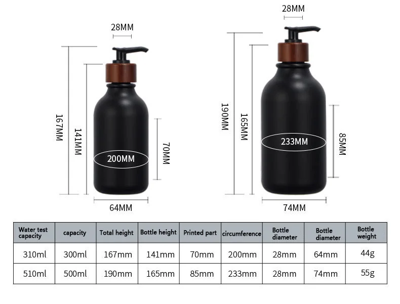 Description Picture 4 of item500ML PET Plastic Emulsion Dispensing Bottle Reusable Press Pump Portable Body Wash Shampoo Storage Bottles Bathroom Accessories
