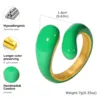 Bagues empilables torsadées ouvertes pour femmes, bague statement audacieuse géométrique bleue en émail croisé, résistante à l'eau