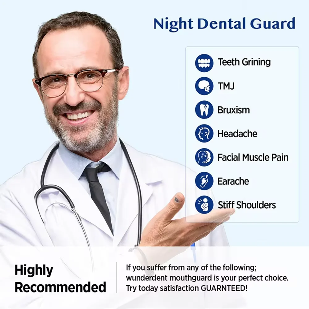 Stop Snoring Bruxism Silicone Mouth Guard Improve Sleeping Teeth Bruxism Sleep Aid Anti-Snore and Apnea Device To Stop Snoring 4