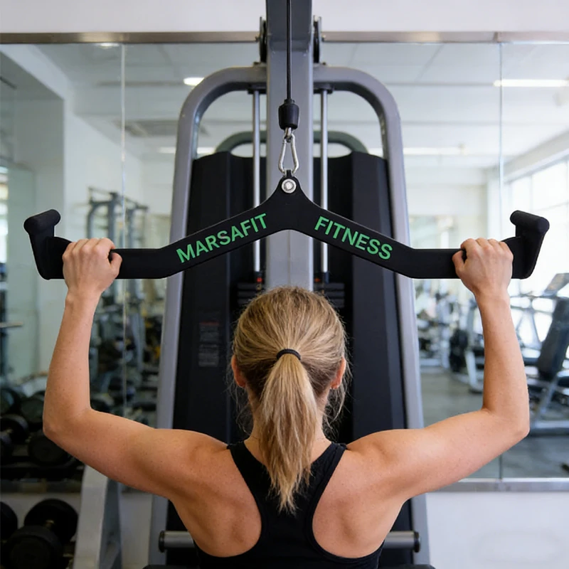 Multi-Grip Cable Attachments – Home Gym for Rowing, Lat Pulldown & Arm Workouts