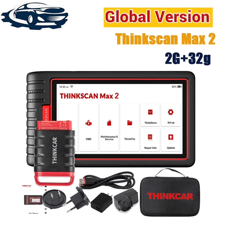 100% Originale Thinkcar Thinkscan Thinktool Max Max 2 Scanner Obd2 Sistema Completo Scanner Obd2 Af Dpf Immo 28 Reset Codifica Ecu