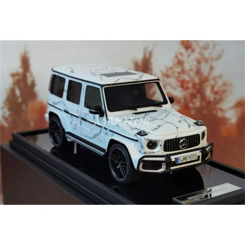 

Модель мотоцикла MH Motorhelix 1/18 Новинка для Benz AMG G63 2019 Смола литая модель автомобиля чернильная живопись подарки коллекция украшения дисплей хобби