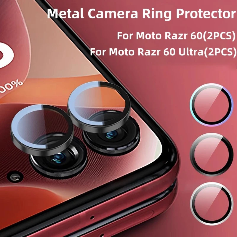 Anti-Glare Transparent Lens Film with Anti-Friction Metal Camera Ring Protector
