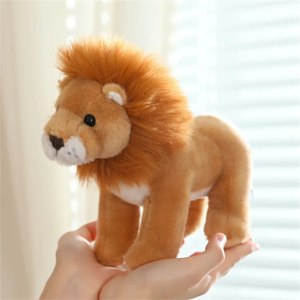 20cm Forest Standing Plush Toy Set - Cute Giraffe Lion Fox Tiger - Soft Stuffed Animals for Kids Baby Birthday Christmas Gift