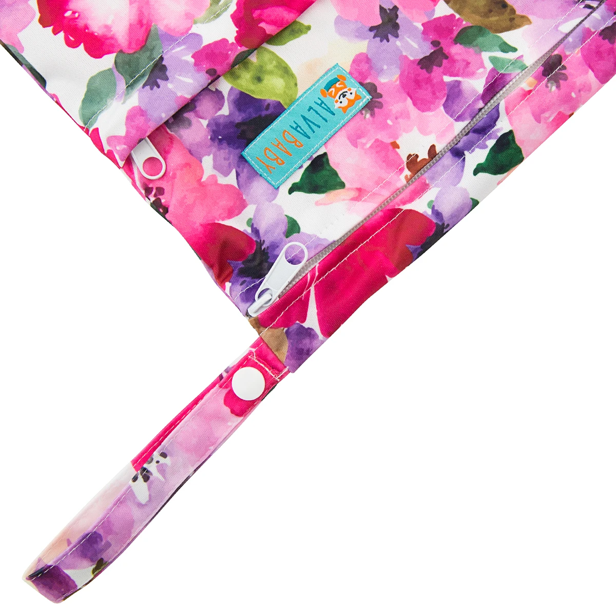 ALVABABY Waterproof Nappy Bag Reusable Cloth Diaper Bag Two pockets Wet Dry diaper bag