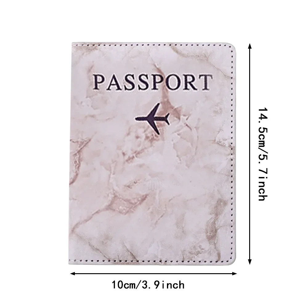 Passport protective cover embroidery letter pattern travel holder wallet gift PU leather card case cover unisex