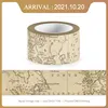 NEW 1PC 10M Decorative Vintage Alphabet Map Letter Newspapers Stamp Washi Tape Paper Adhesive Stickers Cute Journal Stationery 5