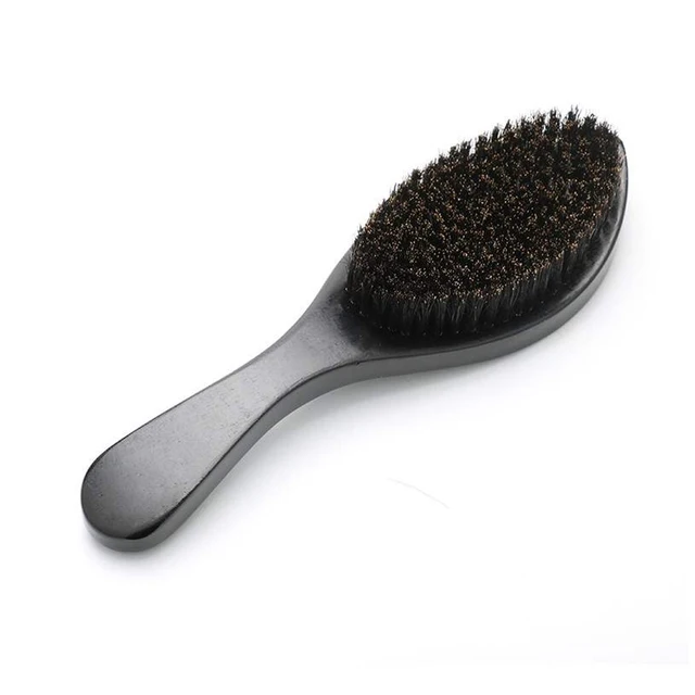 Comb Men's Slcked Black Styling Comb Beard Hair Brushes Beech Texture