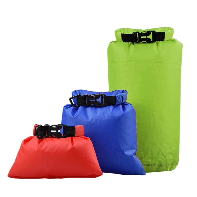 MOOL 3Pack Waterproof Dry Sack Ultralight Dry Bags Outdoor Sacks for