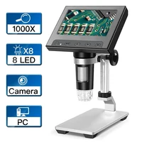 1600X 2MP USB Digital Microscope 8 LED Adjustable Handheld Portable Digital Magnifier Electronic HD Magnification Endoscope 1