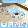 1pc Pet Feeding Mat - Non slip, Scratch resistant, Quick drying Pet Meal Mat, Suitable for Dogs and Cats - Easy to Clean 3