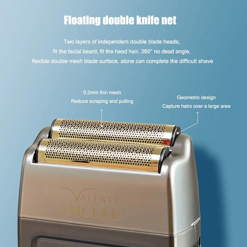 Professional Barbershop Oil Head Gradient Electric Shaver 11000RPM High Speed Barber Whiter Brushless Motor Men's Hair Trimmer 2