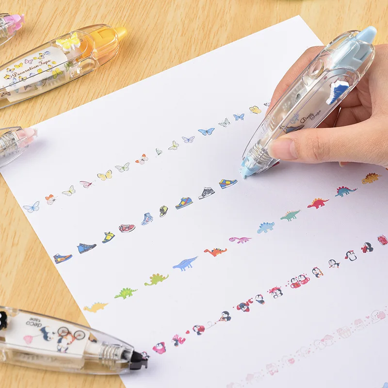 Correction Tape Kawaii Penguin Bow Shoes Cartoon Decorative DIY Diary Stationery