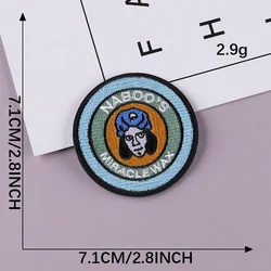 Set of 5 Trendy Round Cartoon Animal Embroidery Patches for Clothing, Shoes, Hats, and Bags (E2R - A - 2 - 10)