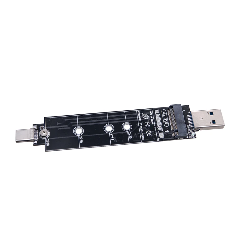 Box SSD M2 NVME - Adattatore USB-C 10Gbps a M.2 NVMe/SATA - Case Esterno USB-C (3.0/3.1) in Alluminio per SSD M2 PCIe/SATA - Cavi USB-C/A inclusi - Compatibile con 2230/2242/2260/2280 - Thunderbolt 3