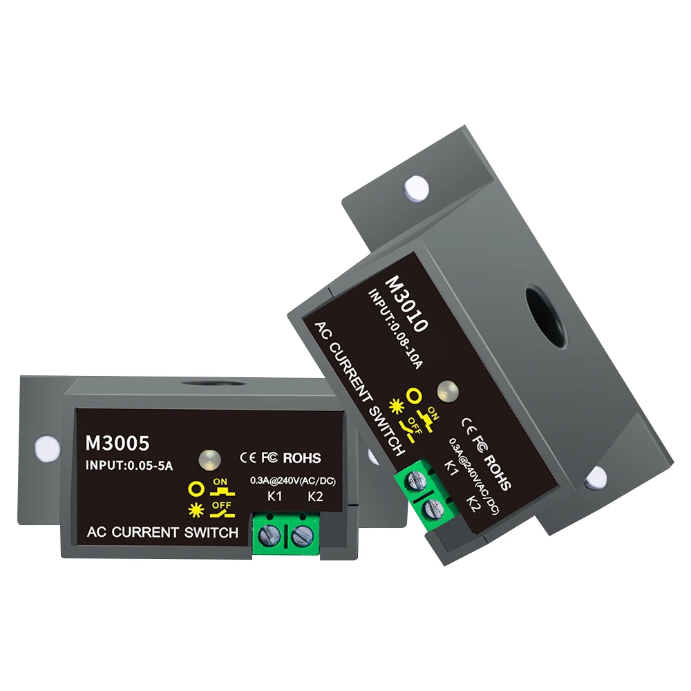 

Миниатюрный переключатель тока M3005/M3010, нормально открытое реле мониторинга датчика усиления 0,05 ~ 10A, детектируемое
