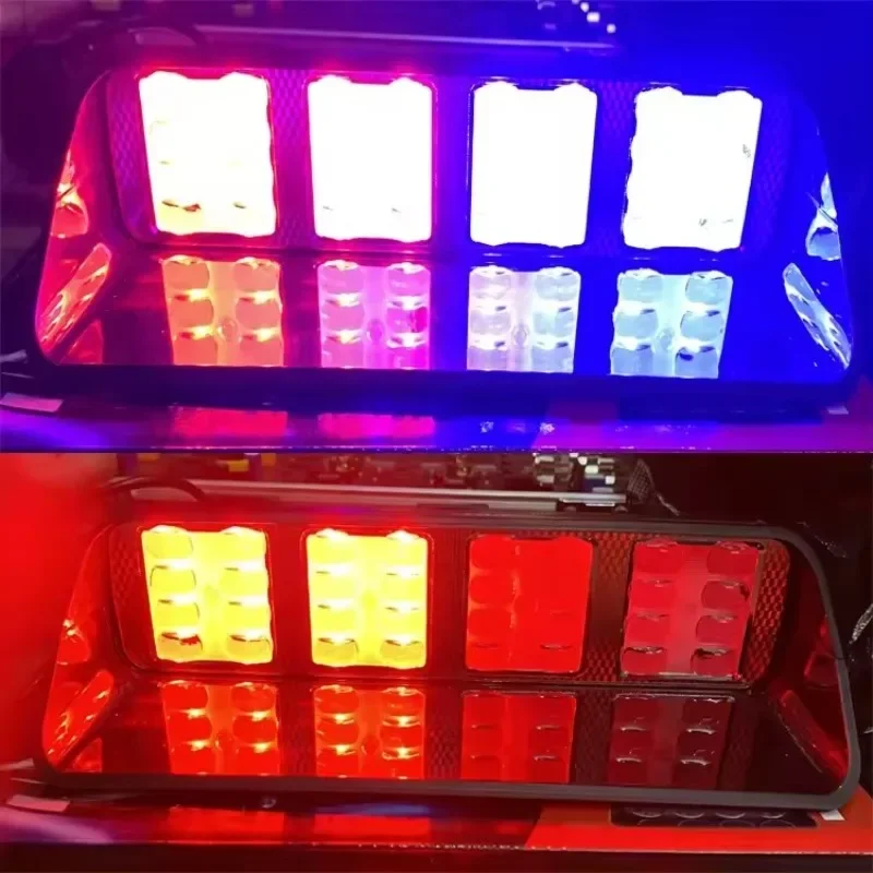 DC 12V 32LED High Beam Dog Counterattack Light Dash Strobe Suction Cup Warning Light Emergency Shovel Road Clearing Lamp
