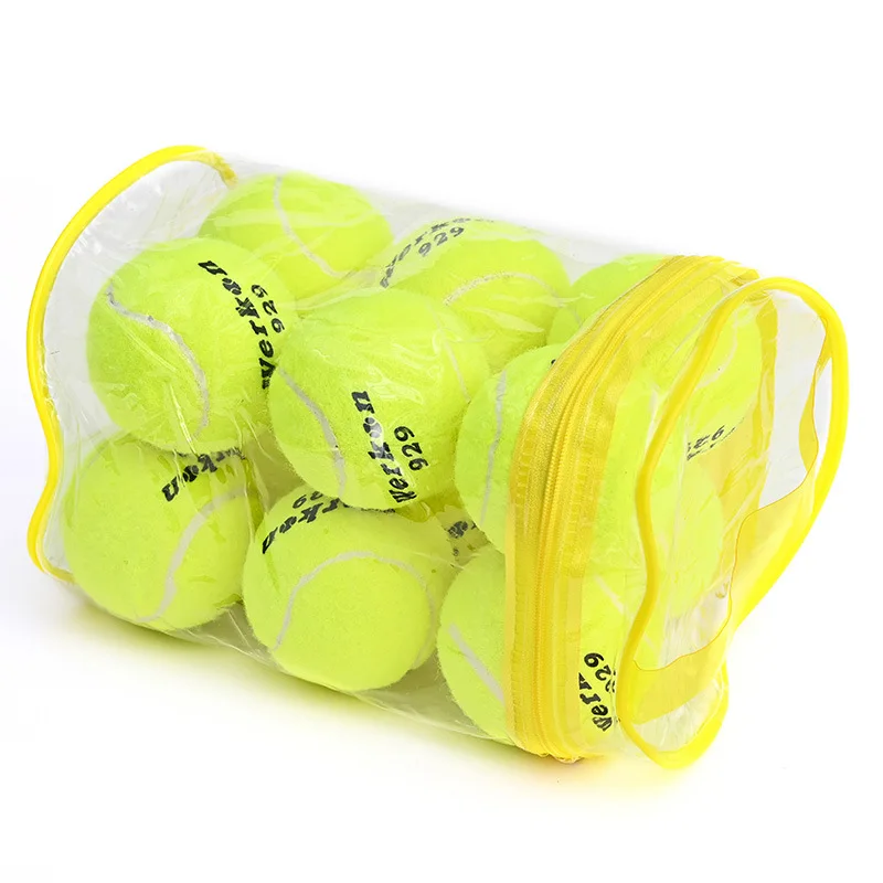 1pcs Tennis Balls Natural Rubber Tough and High Elasticity Tennis Sports Fitness Training Ball for Teenagers and Adults