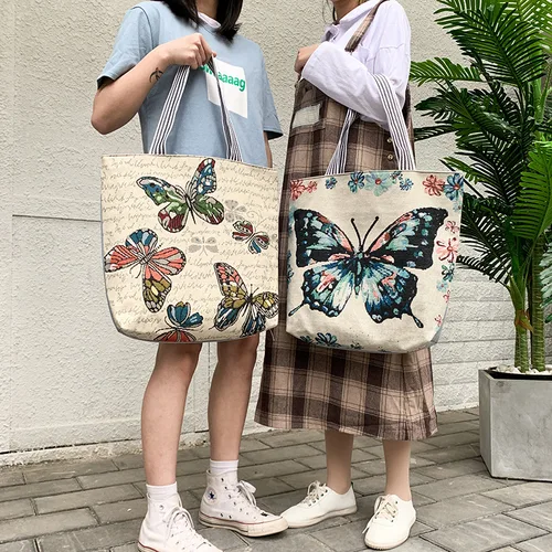 여성용 캔버스 만화 그래피티 인쇄 핸드백, 대용량 숄더 비치 백, 접이식 여성 캐주얼 토트백, 여름 패션 3