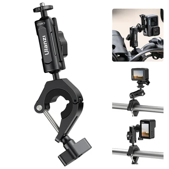 Ulanzi CM025 Bike/Motorcycle Handlebar Mount 360° Rotating Action Camera with Adapter for GoPro Hero 13 12 11 10 for Insta360