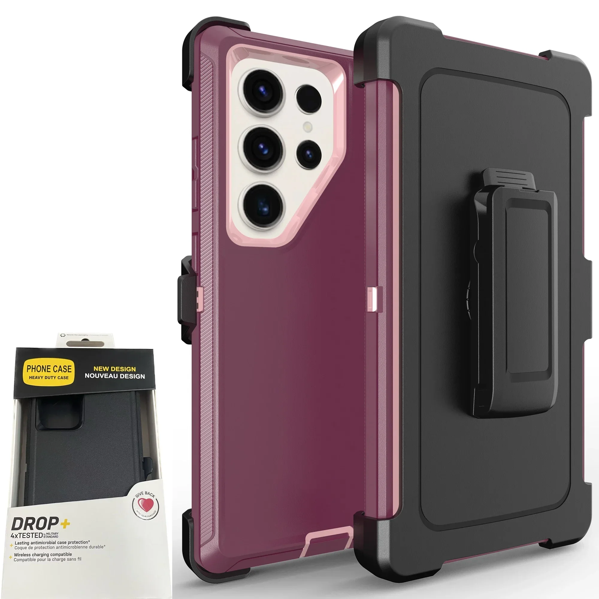 Ultimate Rugged Shockproof Case with Belt Clip - Defender Series