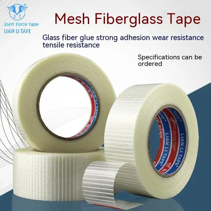 

No residual adhesive, genuine, strong mesh, transparent fiber tape, glass mesh, fiber tape, mesh cable, single sided tape