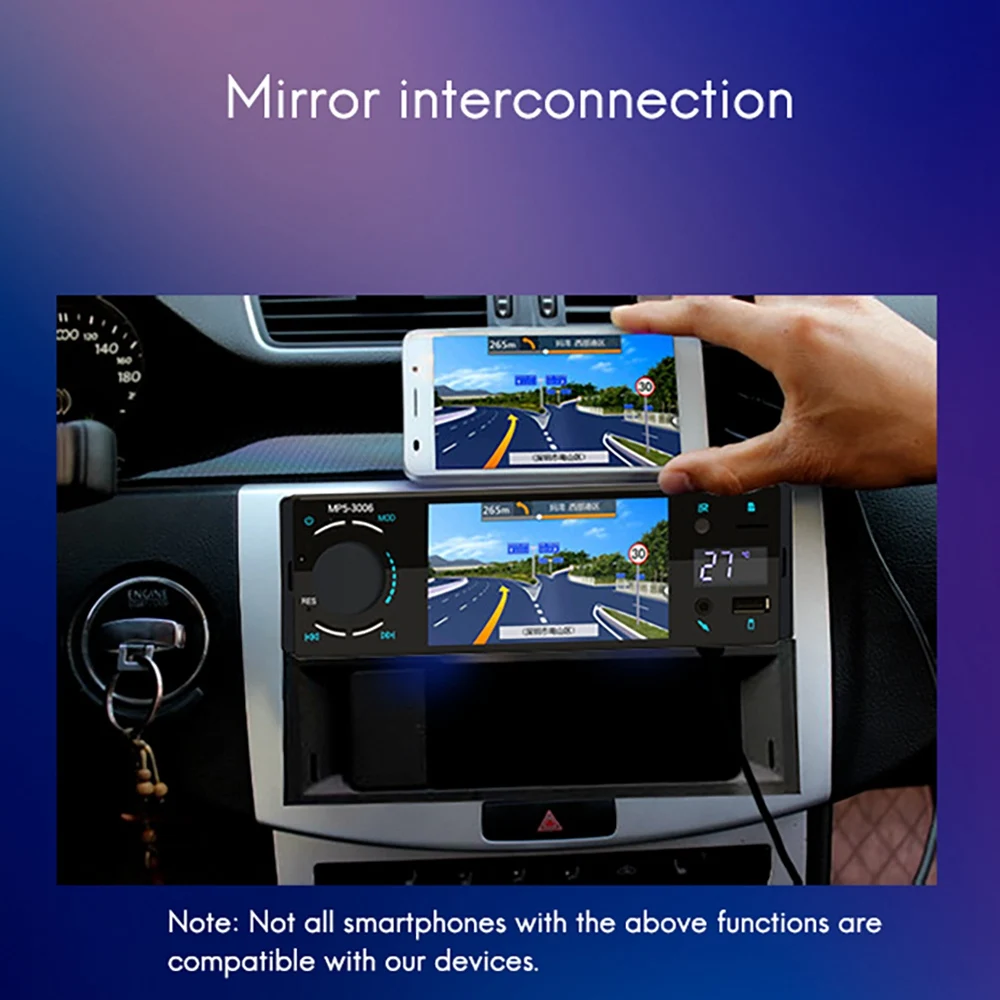  ڵ , 1 Din ̷ ũ, 4.1 ġ  ũ MP5  ÷̾, USB TF  A2DP ׷ ý  A