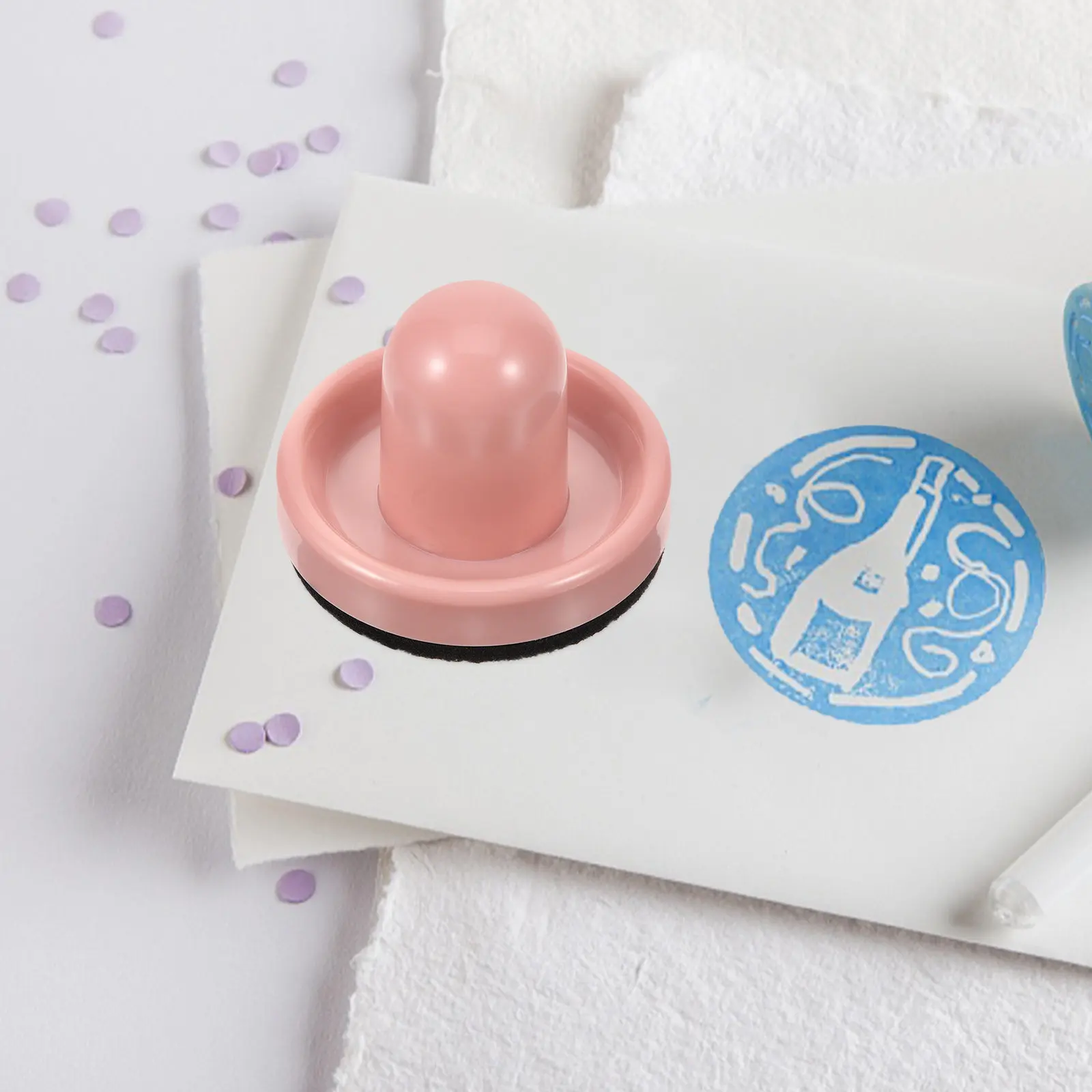 스탬프 블록 프레스 도구 ABS 소재 스크랩북킹용 견고하고 편안한 손잡이 씰 스탬핑 도구 정밀 포지셔닝 도구