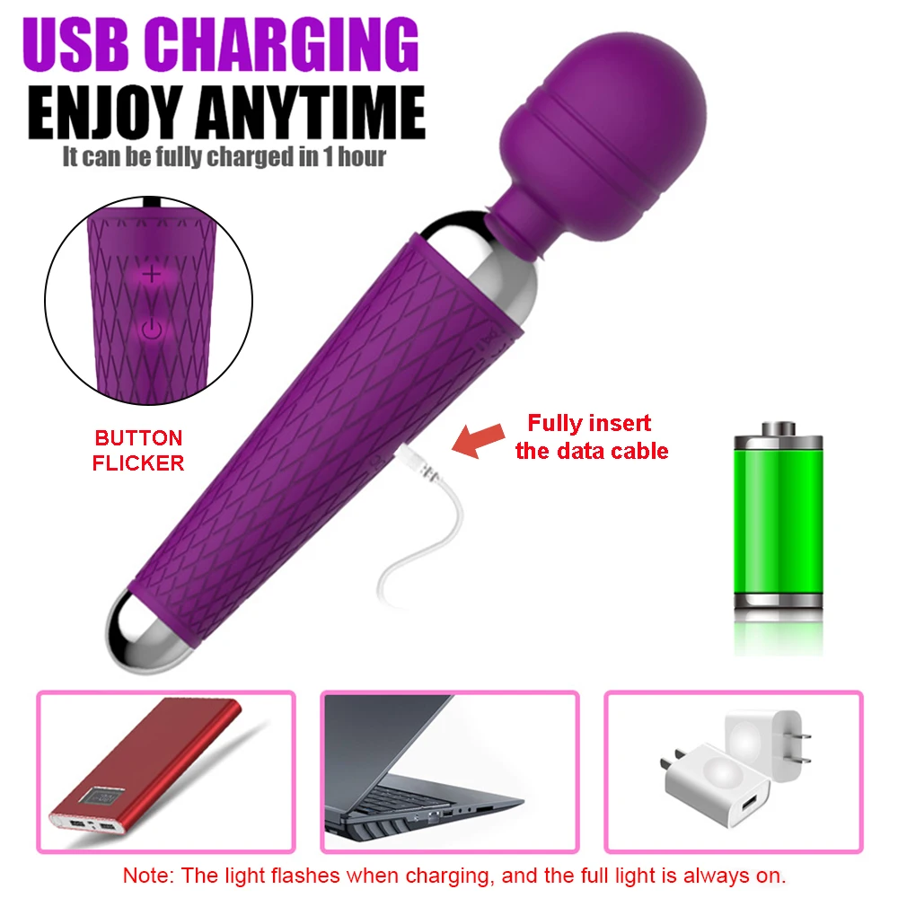 Vibrator 10 Speed Sex Toys Woman Dildo Magic Wand Anal Clitoris Stimulator Wireless Female Masturbator 18