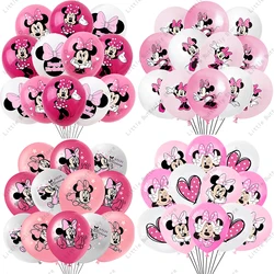 Disney 10/20/30pcs 12 Inch Pink Minnie Mouse Latex Balloon Party Supplies Party Balloon Balloons for Birthday Party Decorations